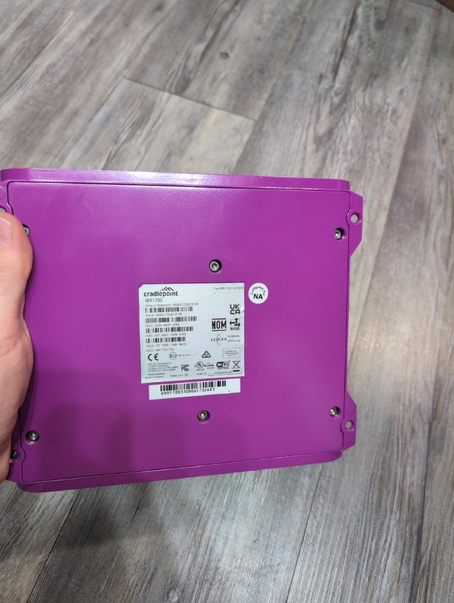 Underside of painted unit