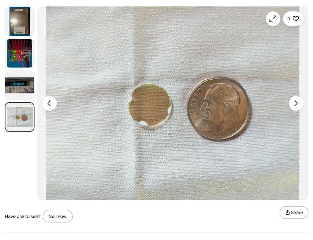 ebay listing photo showing lens not in place
