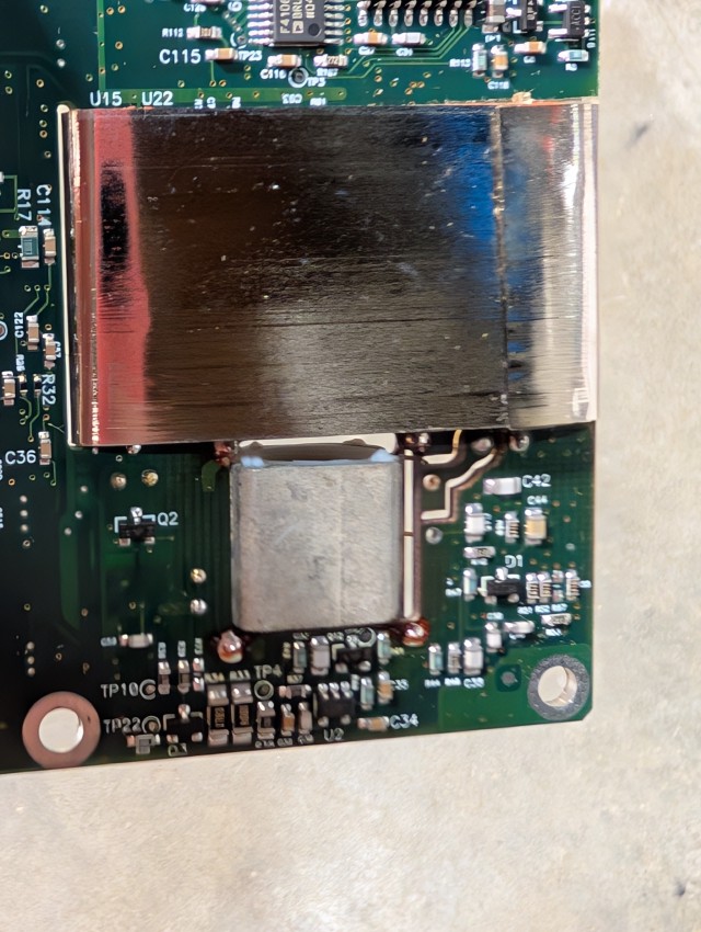 PCB with rubidium lamp and photochamber assembly